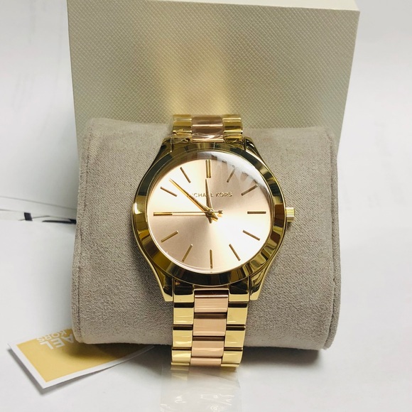 Michael Kors slim runway gold  2-tone women watch main image 4